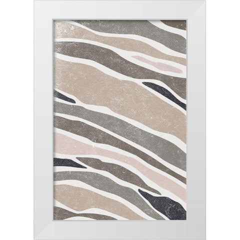 Contempo II White Modern Wood Framed Art Print by JJ Design House