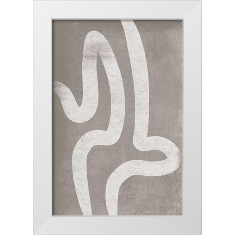 Contempo III White Modern Wood Framed Art Print by JJ Design House