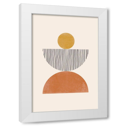 Midcentury Mod White Modern Wood Framed Art Print by JJ Design House