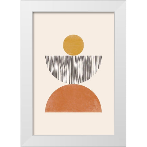 Midcentury Mod White Modern Wood Framed Art Print by JJ Design House