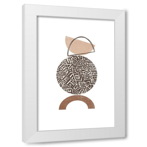 Mod Century II White Modern Wood Framed Art Print by JJ Design House