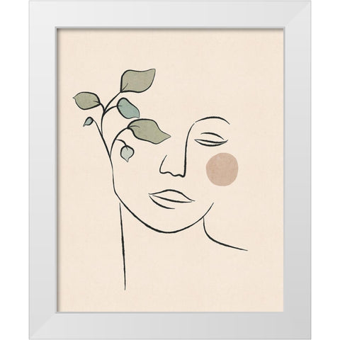 Face Plant White Modern Wood Framed Art Print by JJ Design House