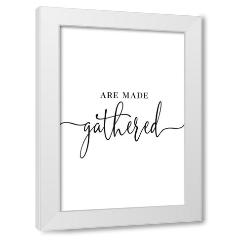 Are Made White Modern Wood Framed Art Print by JJ Design House