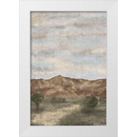 Neutral Warm Landscape White Modern Wood Framed Art Print by JJ Design House