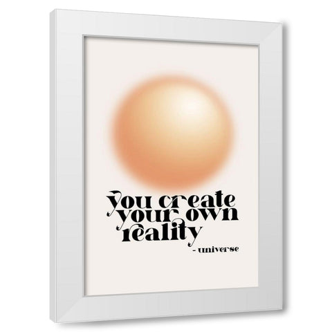 You Create White Modern Wood Framed Art Print by JJ Design