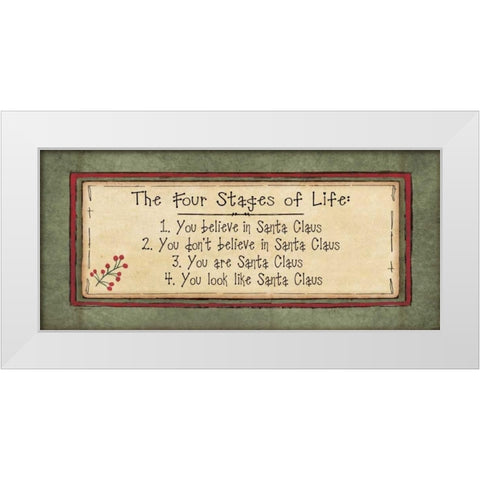Stages of Life White Modern Wood Framed Art Print by Moulton, Jo