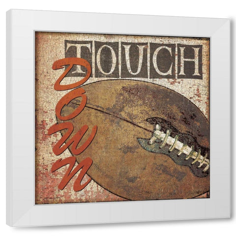 Touch Down White Modern Wood Framed Art Print by Moulton, Jo