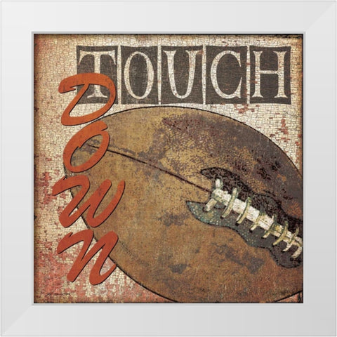 Touch Down White Modern Wood Framed Art Print by Moulton, Jo