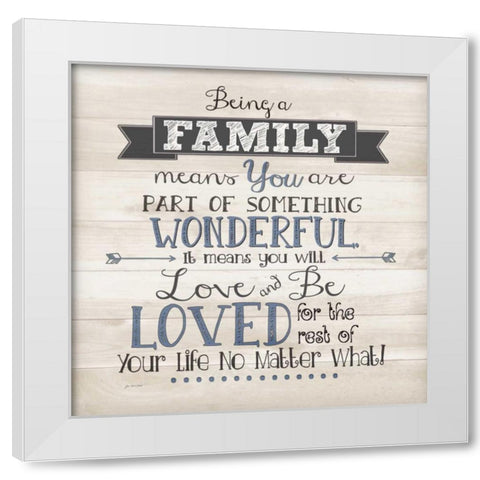No Matter What White Modern Wood Framed Art Print by Moulton, Jo
