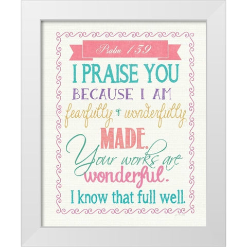 Wonderful White Modern Wood Framed Art Print by Moulton, Jo