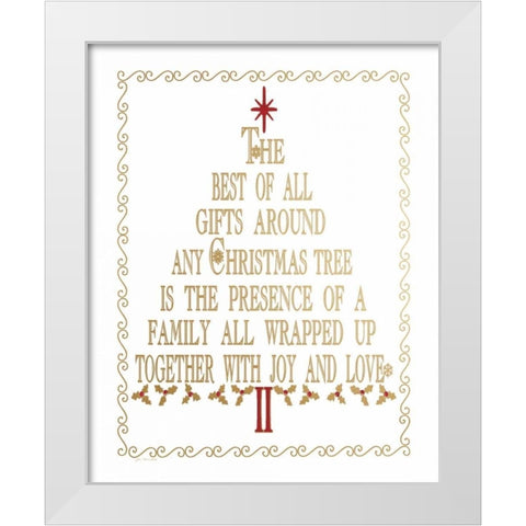 Best Gifts White Modern Wood Framed Art Print by Moulton, Jo