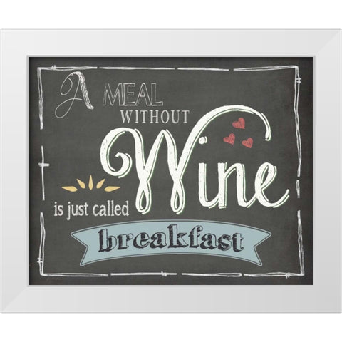 Wine White Modern Wood Framed Art Print by Moulton, Jo