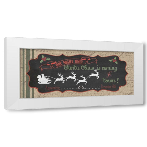 Dec 25th White Modern Wood Framed Art Print by Moulton, Jo