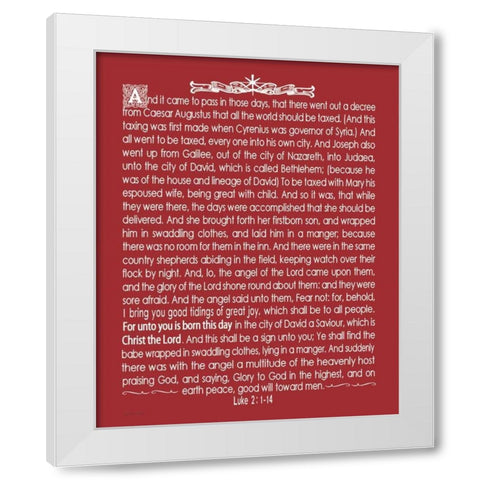 Christ the Lord White Modern Wood Framed Art Print by Moulton, Jo