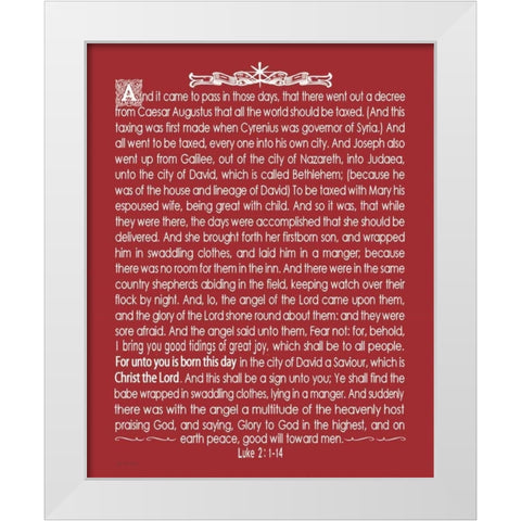 Christ the Lord White Modern Wood Framed Art Print by Moulton, Jo