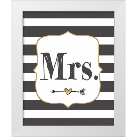 Mrs. White Modern Wood Framed Art Print by Moulton, Jo