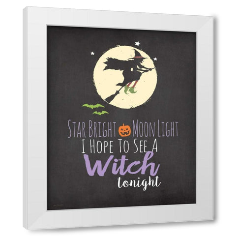 Star Bright White Modern Wood Framed Art Print by Moulton, Jo