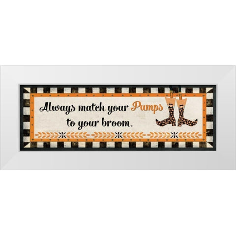 Always Match White Modern Wood Framed Art Print by Moulton, Jo