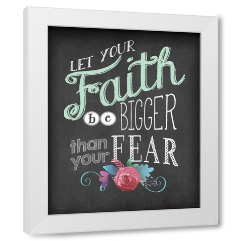 Faith White Modern Wood Framed Art Print by Moulton, Jo