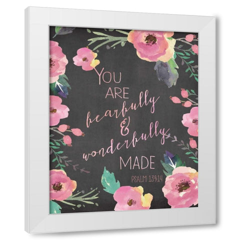 Fearfully and Wonderfully White Modern Wood Framed Art Print by Moulton, Jo