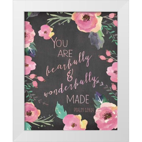 Fearfully and Wonderfully White Modern Wood Framed Art Print by Moulton, Jo