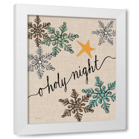 O Holy Night - Linen White Modern Wood Framed Art Print by Moulton, Jo