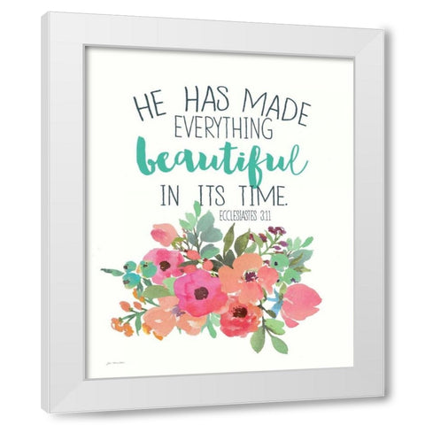 Beautiful White Modern Wood Framed Art Print by Moulton, Jo