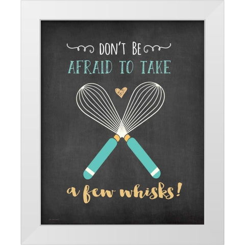 A Few Whisks White Modern Wood Framed Art Print by Moulton, Jo