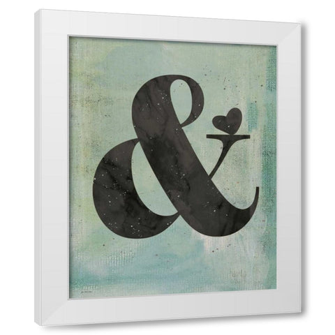 Ampersand White Modern Wood Framed Art Print by Moulton, Jo