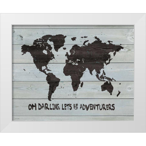 Darling Adventurers White Modern Wood Framed Art Print by Moulton, Jo