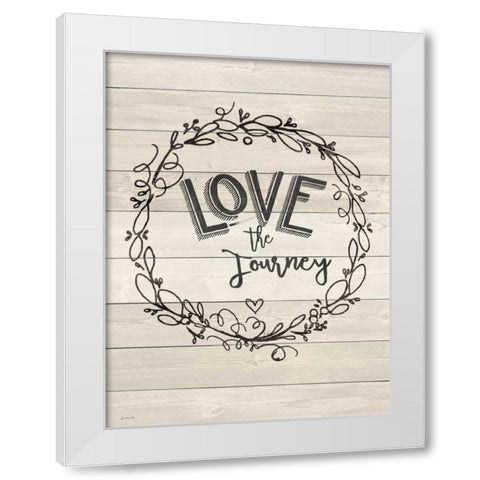 Journey White Modern Wood Framed Art Print by Moulton, Jo