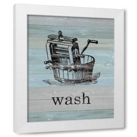 Wash on Wood White Modern Wood Framed Art Print by Moulton, Jo