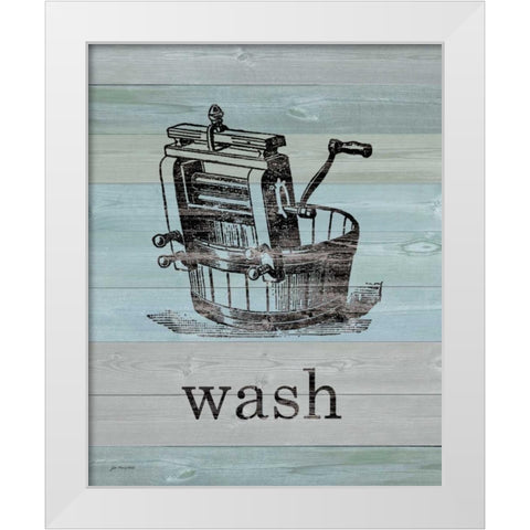 Wash on Wood White Modern Wood Framed Art Print by Moulton, Jo