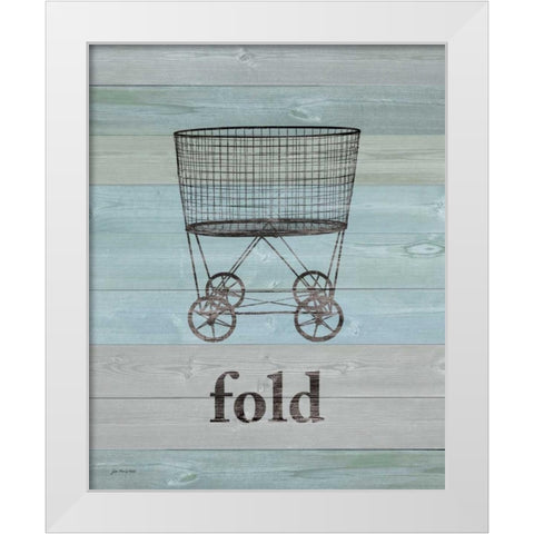 Fold on Wood White Modern Wood Framed Art Print by Moulton, Jo