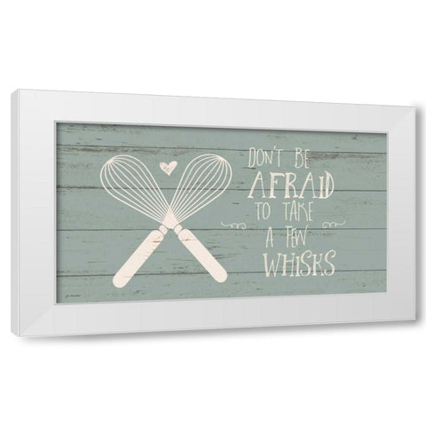 Whisks White Modern Wood Framed Art Print by Moulton, Jo
