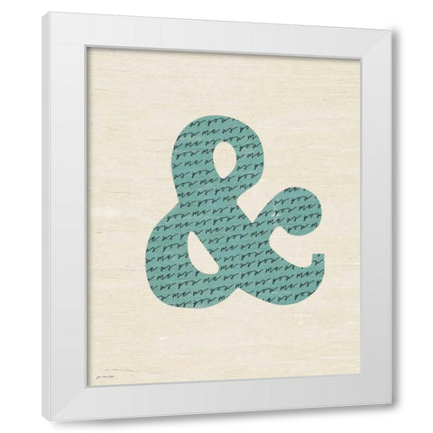 Ampersand White Modern Wood Framed Art Print by Moulton, Jo