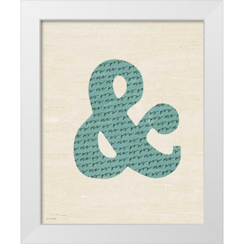 Ampersand White Modern Wood Framed Art Print by Moulton, Jo