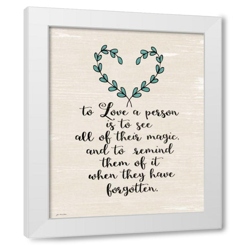 Magic White Modern Wood Framed Art Print by Moulton, Jo