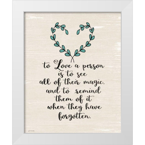 Magic White Modern Wood Framed Art Print by Moulton, Jo