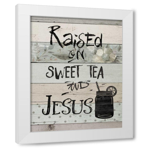 Raised On White Modern Wood Framed Art Print by Moulton, Jo