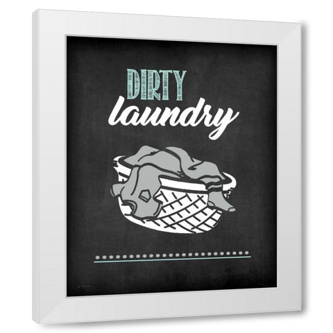 Dirty Laundry White Modern Wood Framed Art Print by Moulton, Jo