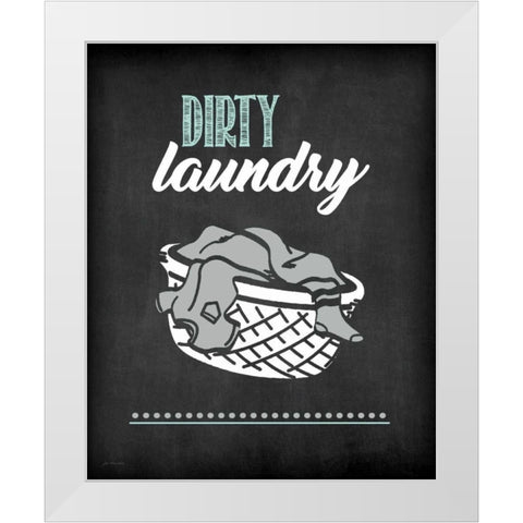 Dirty Laundry White Modern Wood Framed Art Print by Moulton, Jo