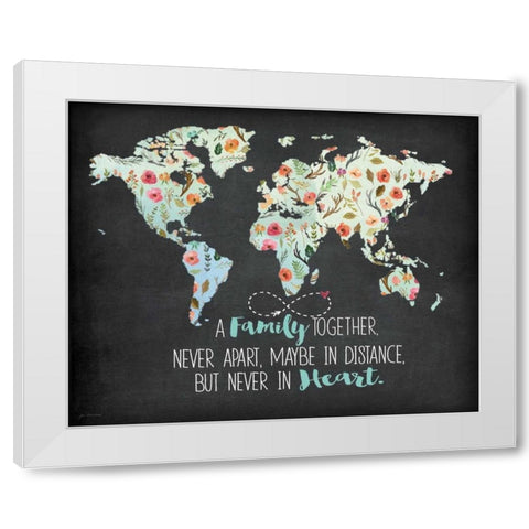 Family Together White Modern Wood Framed Art Print by Moulton, Jo