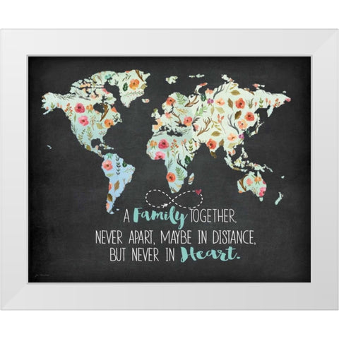 Family Together White Modern Wood Framed Art Print by Moulton, Jo