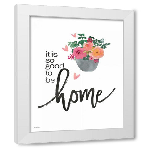 Home White Modern Wood Framed Art Print by Moulton, Jo