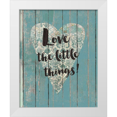 Little Things White Modern Wood Framed Art Print by Moulton, Jo