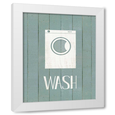 Wash House Wash White Modern Wood Framed Art Print by Moulton, Jo