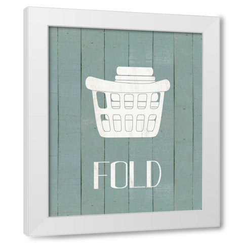 Wash House Fold White Modern Wood Framed Art Print by Moulton, Jo