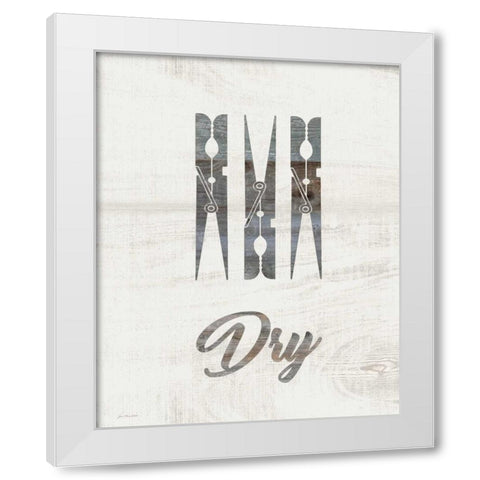 Barnwood Dry White Modern Wood Framed Art Print by Moulton, Jo