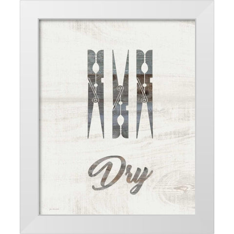 Barnwood Dry White Modern Wood Framed Art Print by Moulton, Jo